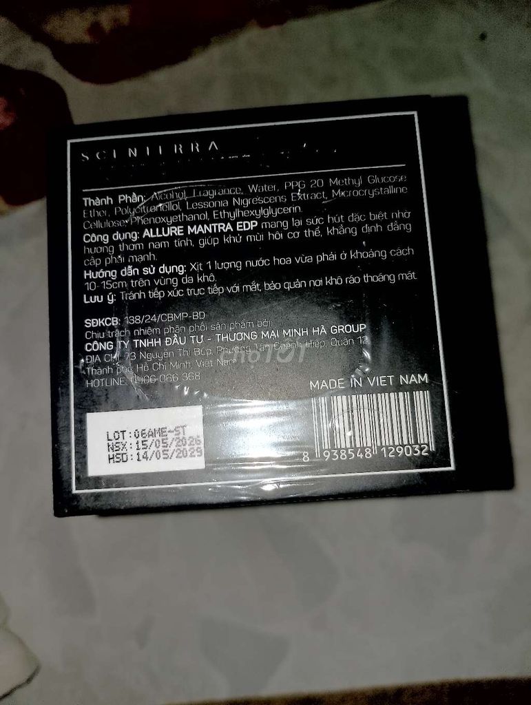 Nước hoa Scenterra Allure Mantra EDP 50ml. Mua bán Nước hoa tại Thành phố Dĩ An Bình Dương được đăng bởi Quốc Thái hình 1