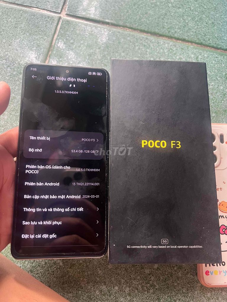 POCO F3 6GB/128GB Trắng. Mua bán Điện thoại tại Thành phố Dĩ An Bình Dương được đăng bởi An hình 1