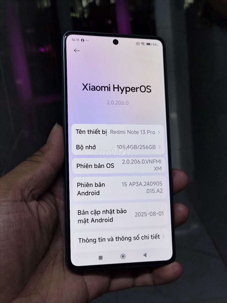 Redmi note 13 pro 4G, máy đẹp full zin, nhận gl. Mua bán Điện thoại tại Quận 8 Tp Hồ Chí Minh được đăng bởi Thanh  Thanh  hình 1