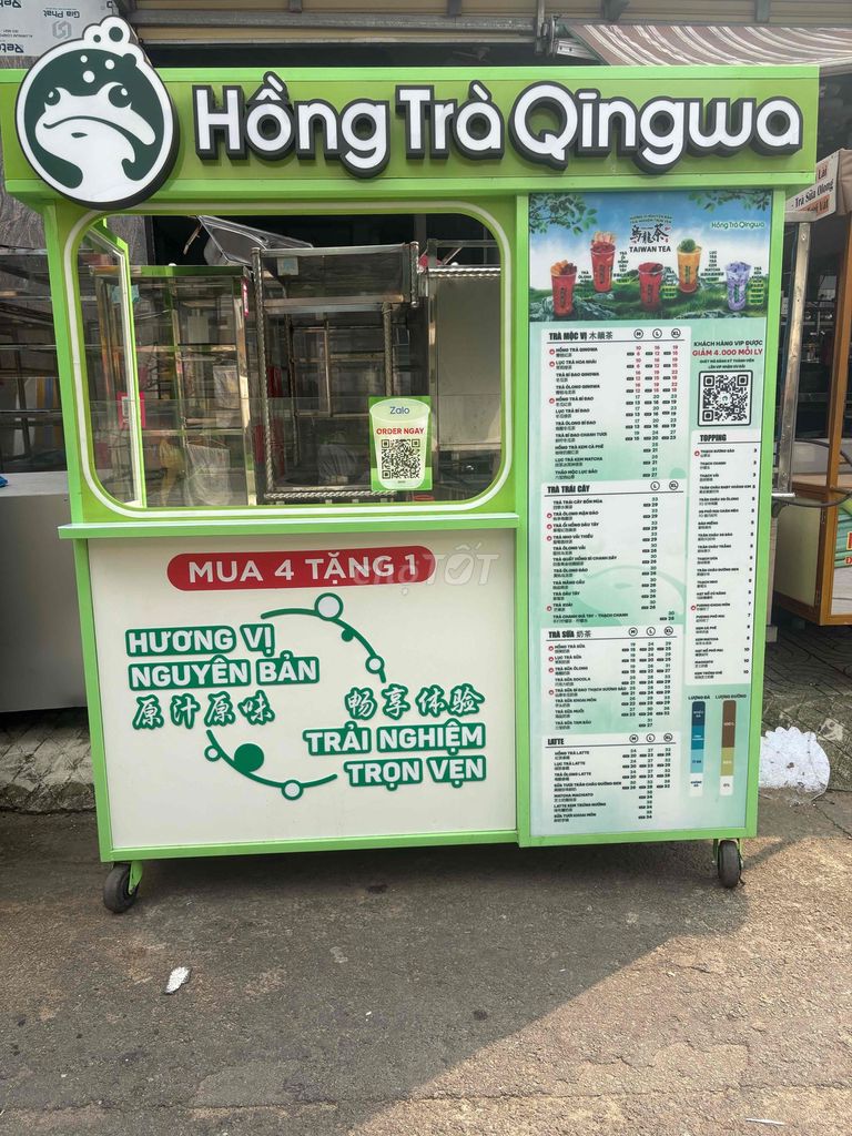 Xe trà sữa Hồng Trà Qingwa Xanh lá. Mua bán Đồ chuyên dụng, Giống nuôi trồng tại Quận Tân Phú Tp Hồ Chí Minh được đăng bởi thanh thuý hình 1