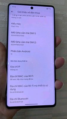 Pixel 7 pro 128gb nguyên zin áp suất,còn rất mới