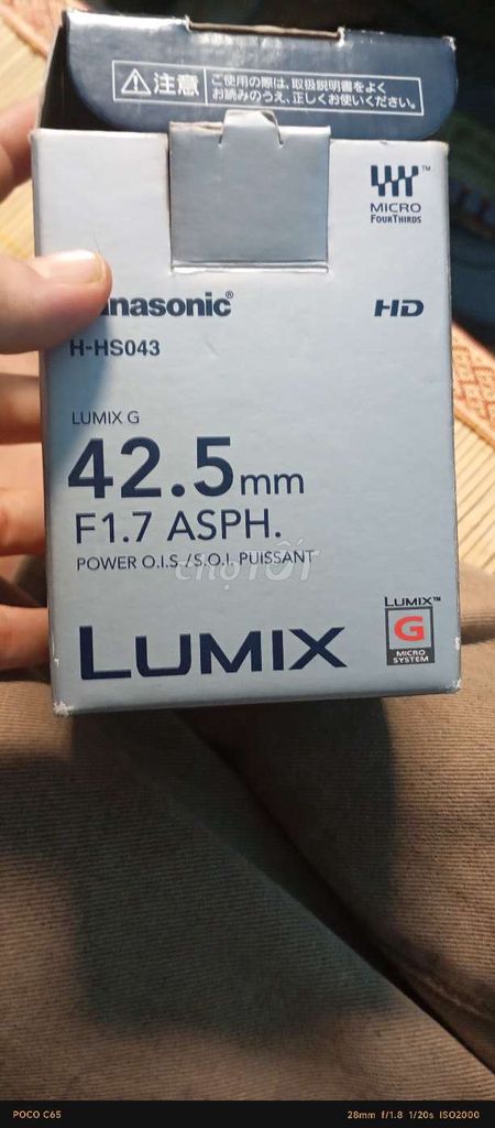 Ống kính Panasonic H-HS043 Đã sử dụng. Mua bán Máy ảnh, Máy quay tại Quận Đống Đa Hà Nội được đăng bởi Minh Nguyễn hình 1