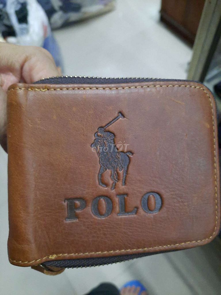 Ví da bò dày polo! LEVIS KHÓA KÉO ĐỒNG