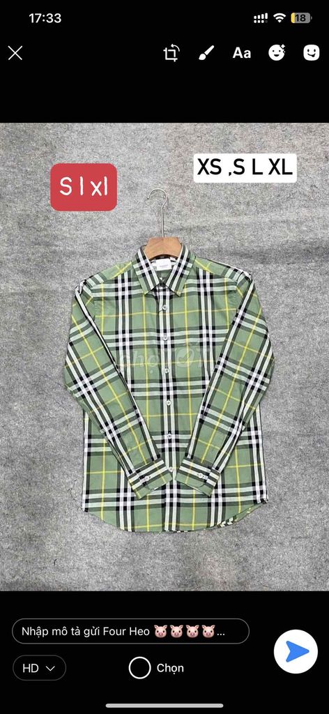 Áo sơ mi nam Burberry dài tay. Mua bán Quần áo tại Huyện Chương Mỹ Hà Nội được đăng bởi Store Nguyễn Thắng Thời Trang Nam hình 1