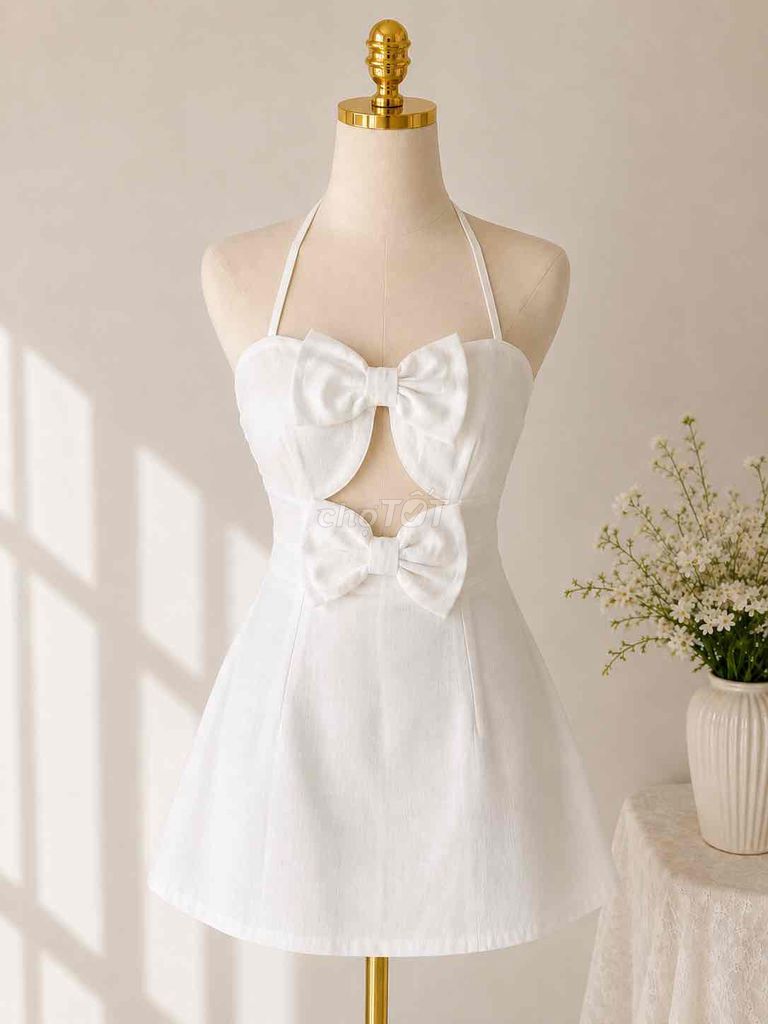 Đầm Nữ Trắng Size S. Mua bán Quần áo tại Huyện Đức Hòa Long An được đăng bởi Trần Hương  hình 1