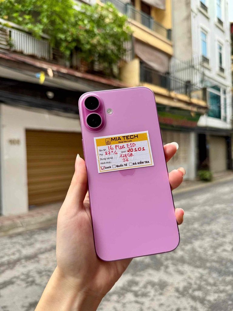 Apple iPhone 16 Plus Lock 128GB Tím 98%. Mua bán Điện thoại tại Quận Ba Đình Hà Nội được đăng bởi Huy Trần hình 1