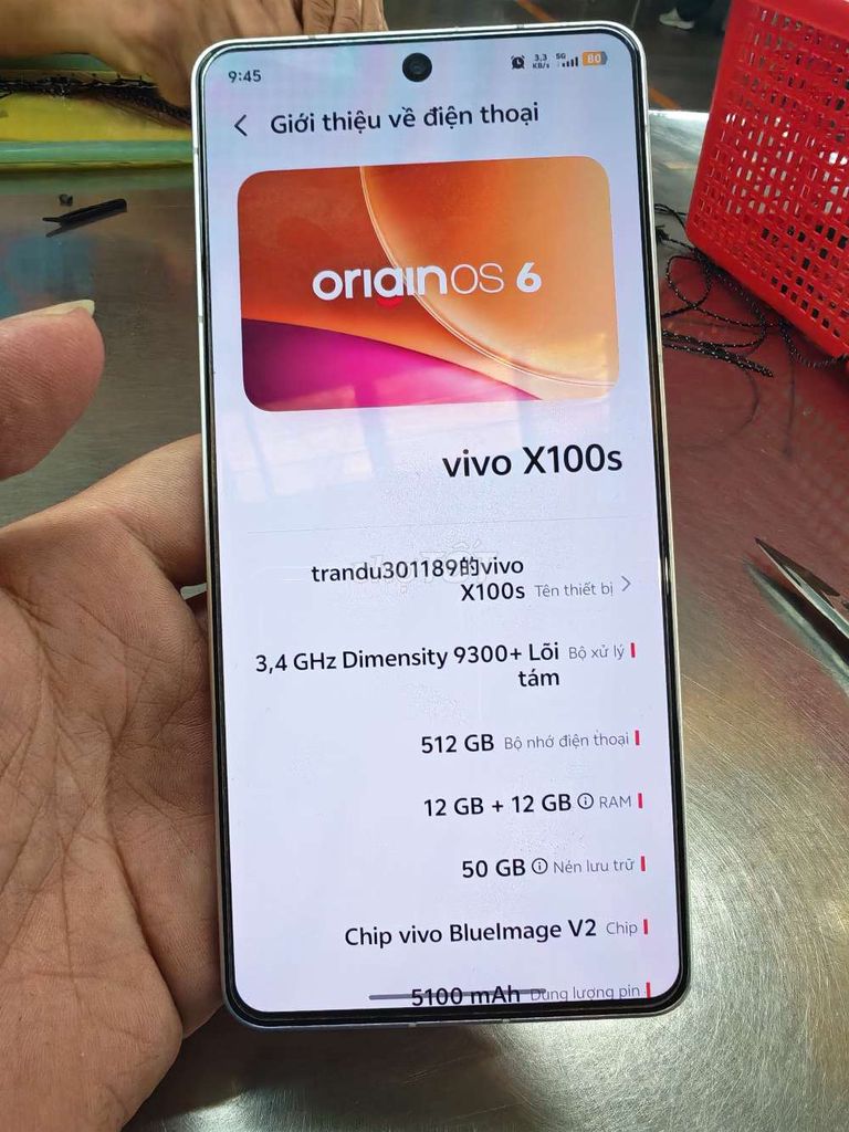 Vivo X100s 512GB Bạc. Mua bán Điện thoại tại Thành phố Biên Hòa Đồng Nai được đăng bởi tuấn  hình 1