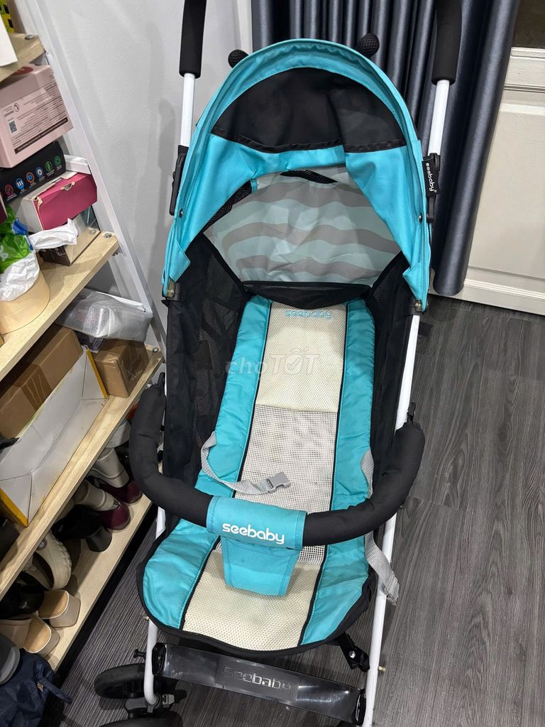 Xe đẩy em bé Seebaby Xanh dương Đã sử dụng. Mua bán Mẹ và bé tại Quận 4 Tp Hồ Chí Minh được đăng bởi nghiêm đại đồng hình 1
