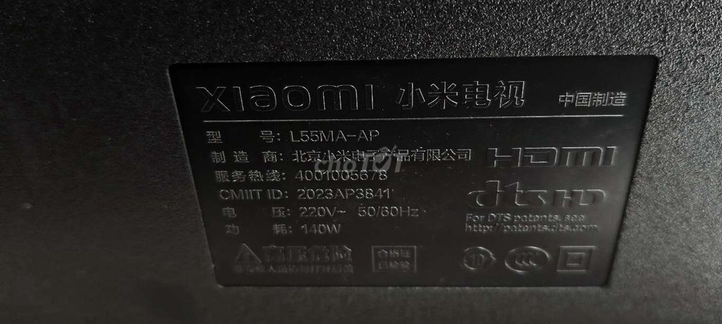 Tivi Xiaomi A Pro L55MA-AP - SX cuối 2023. Mua bán Tivi, Âm thanh tại Quận Hai Bà Trưng Hà Nội được đăng bởi Mr Hung hình 1