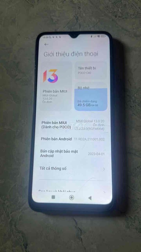 POCO C40 64GB Đen. Mua bán Điện thoại tại Thành phố Đồng Xoài Bình Phước được đăng bởi Vĩnh Hằng hình 1