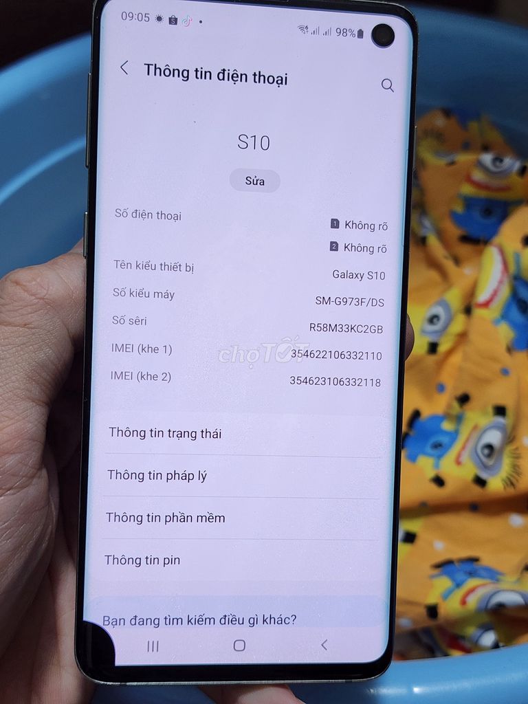 Samsung S10 2 sim 8GB/128GB siêu ngon tầm giá. Mua bán Điện thoại tại Quận 8 Tp Hồ Chí Minh được đăng bởi Minh tài  hình 1