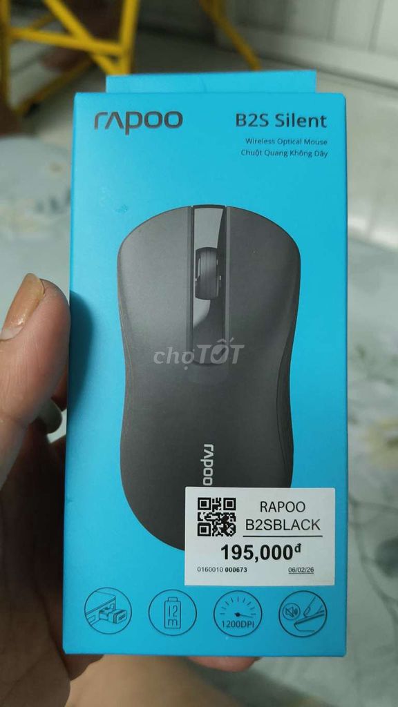 Chuột không dây Rapoo B2S Đen 1200 DPI. Mua bán Phụ kiện (Màn hình, Chuột...) tại Quận 12 Tp Hồ Chí Minh được đăng bởi Chang nè hình 1