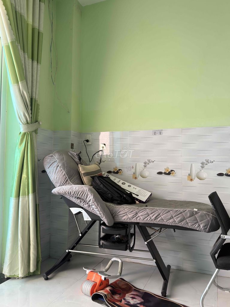 Ghế giường spa da màu Xám. Mua bán Giường, chăn ga gối nệm tại Thị xã Bến Cát Bình Dương được đăng bởi linh hình 1