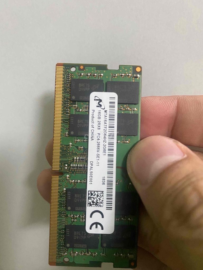 Ram Laptop 16G 2666mhz hiệu Micron usa zin keng