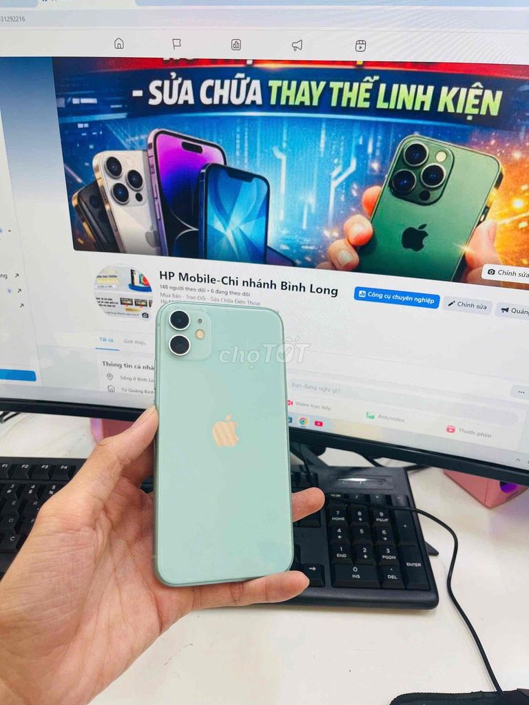 iPhone 11 Xanh bạc hà. Mua bán Điện thoại tại Thị xã Bình Long Bình Phước được đăng bởi Nguyễn Duy hình 1