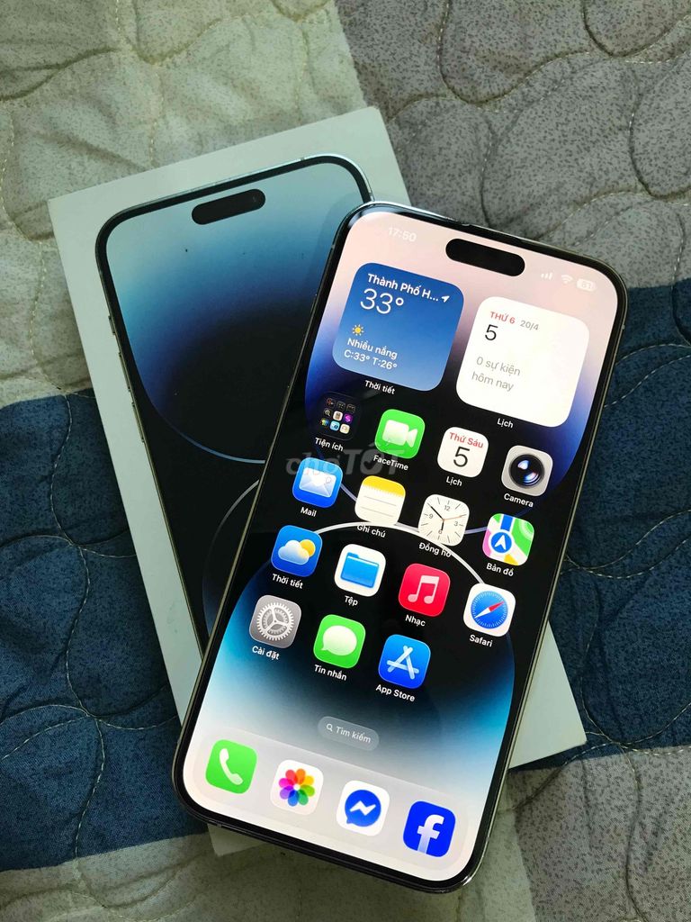 iPhone 14 Pro Max  LOCK128GB Trắng đã thay lưng,. Mua bán Điện thoại tại Huyện Đông Anh Hà Nội được đăng bởi Hoàng Hà hình 1