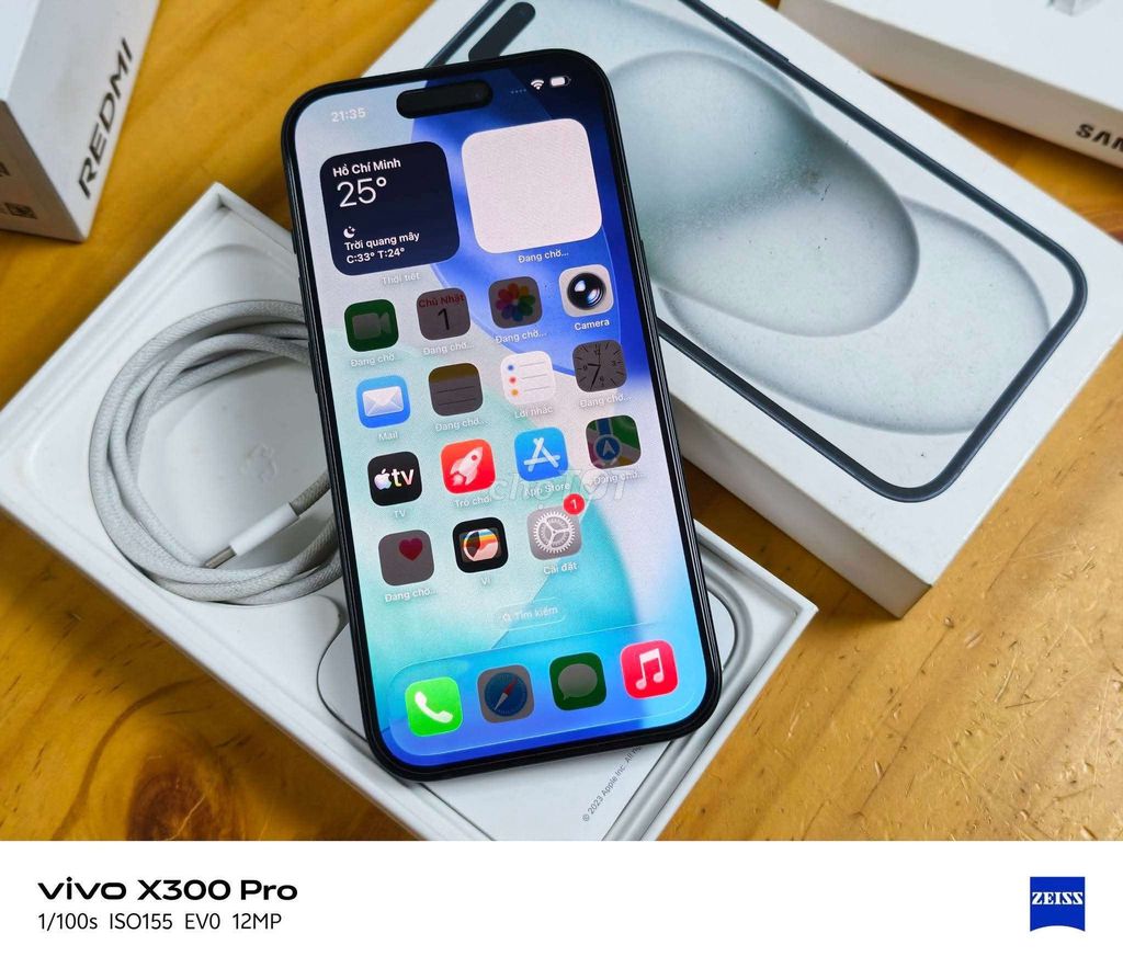 Apple iPhone 15 128GB lock CNC fullbox có gl. Mua bán Điện thoại tại Quận 7 Tp Hồ Chí Minh được đăng bởi TMH hình 1