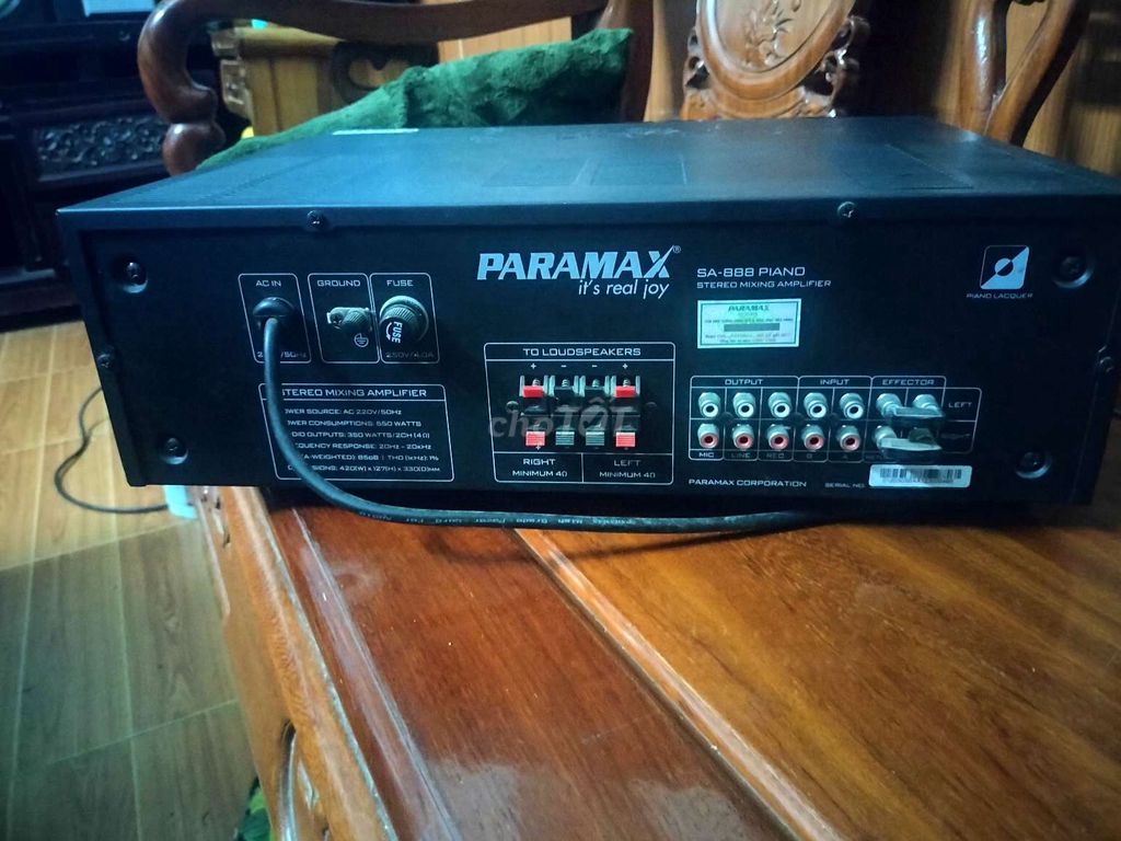 Amply Paramax SA-888 Piano Đen 350 Watts. Mua bán Tivi, Âm thanh tại Huyện Thạch Thất Hà Nội được đăng bởi hữu hoàng hình 1
