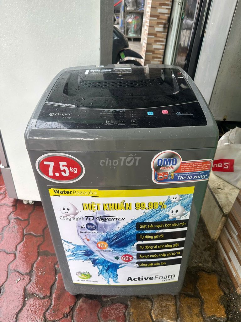 Máy giặt Casper 7.5kg Xám TD - Bảo hành 6th. Mua bán Máy giặt tại Quận Gò Vấp Tp Hồ Chí Minh được đăng bởi Điện Máy Phát Đạt hình 1