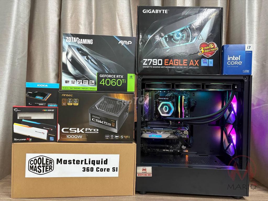 Dàn máy i7 14700K, RTX 4060 Ti 16GB, Z790, 32GB D5. Mua bán Máy tính để bàn tại Quận Tân Phú Tp Hồ Chí Minh được đăng bởi Hữu Cương hình 1