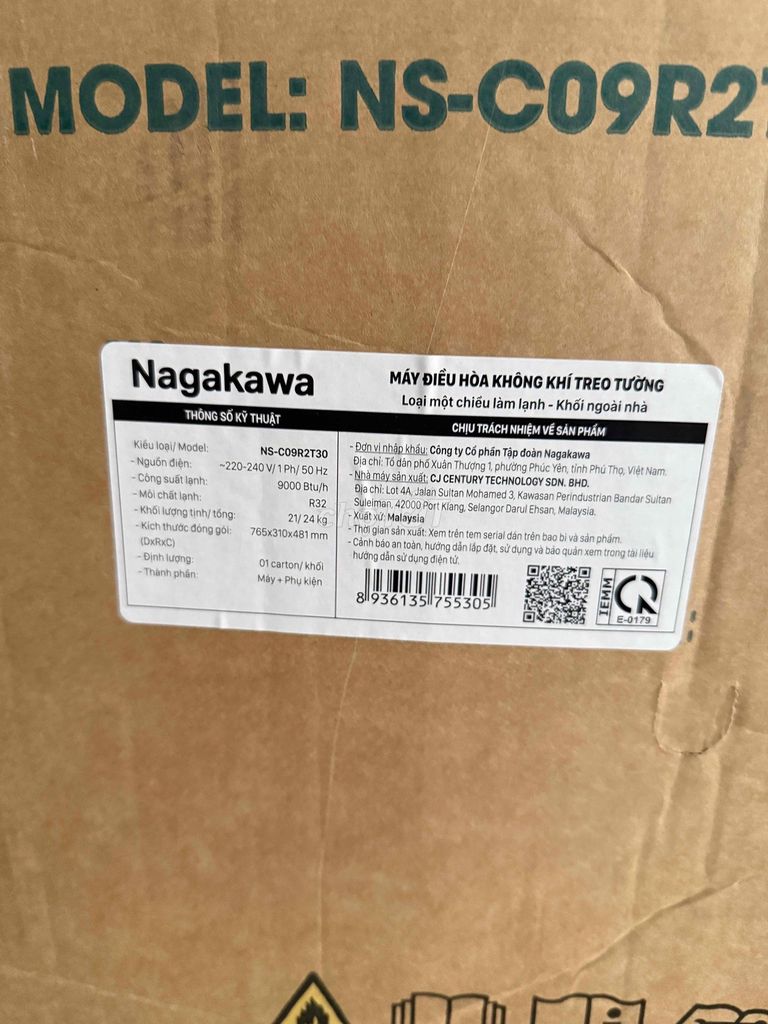 Máy điều hòa Nagakawa NS-C09R2T30. Mua bán Máy lạnh, điều hoà tại Quận Cầu Giấy Hà Nội được đăng bởi Nguyễn Văn Du hình 1