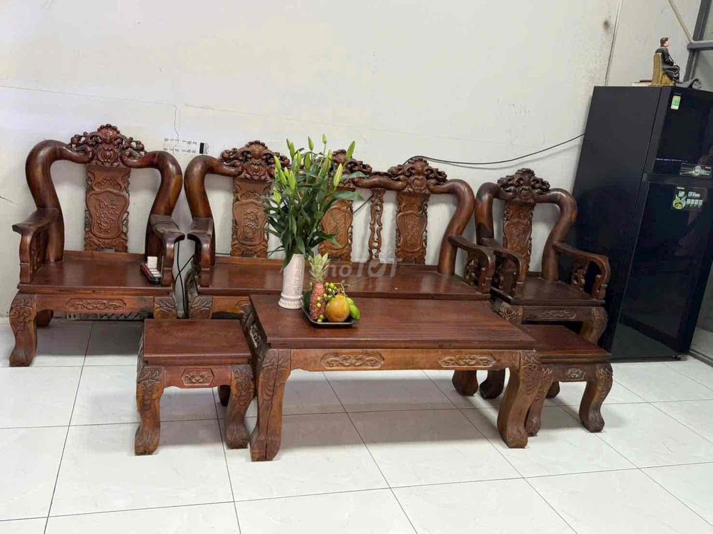 Bộ bàn ghế Gỗ Nâu 1m9x60x120cm. Mua bán Bàn ghế tại Huyện Hóc Môn Tp Hồ Chí Minh được đăng bởi cao trường  hình 1
