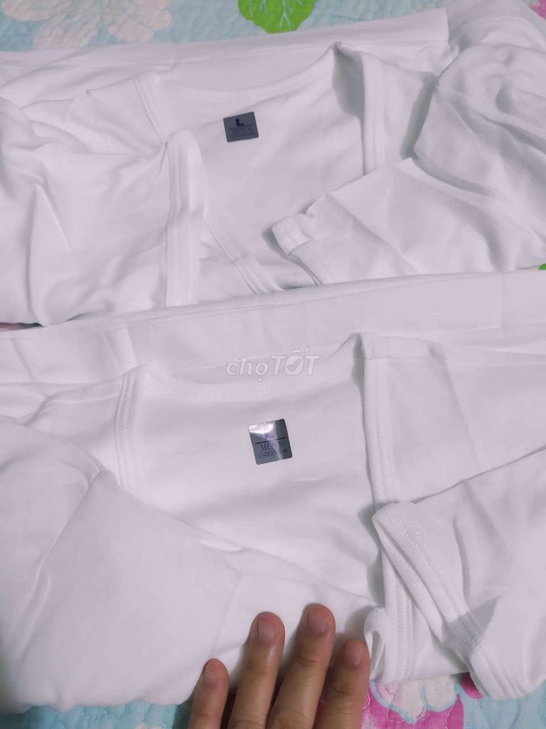 Sét áo lót nam 100% cotton (Hàng tem mạc Nhật).