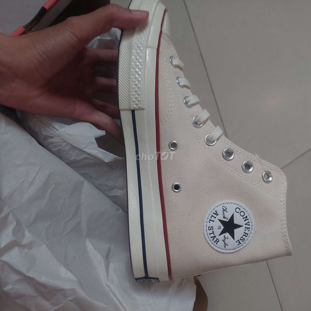 Giày converse 1970s vải kem authentic new