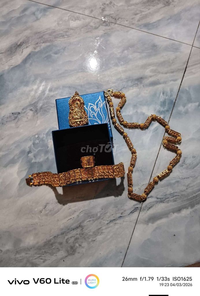 Bộ trang sức nam Vàng Titan. Mua bán Phụ kiện thời trang khác tại Thành phố Long Xuyên An Giang được đăng bởi Văn Thiện hình 1