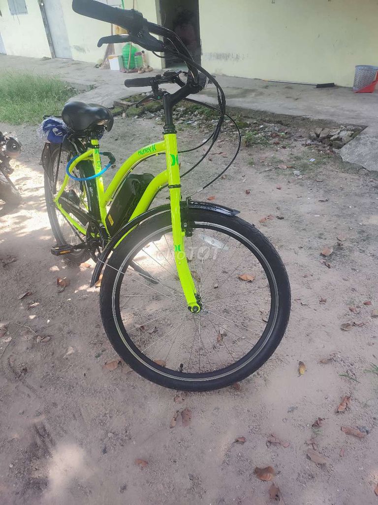 Xe đạp điện Hurley màu Vàng chanh. Mua bán Xe điện tại Huyện Hóc Môn Tp Hồ Chí Minh được đăng bởi kevin hình 2