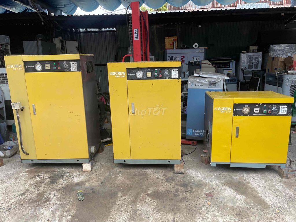 Máy nén khí HITACHI HISCREW OSP-5.5PA. Mua bán Đồ chuyên dụng, Giống nuôi trồng tại Quận Bình Tân Tp Hồ Chí Minh được đăng bởi Mỹ Thịnh hình 1
