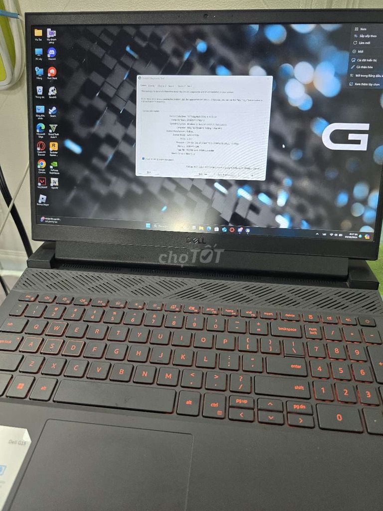 Dell G15 I5-12500H 16 luồng RAM 16G RTX 3050