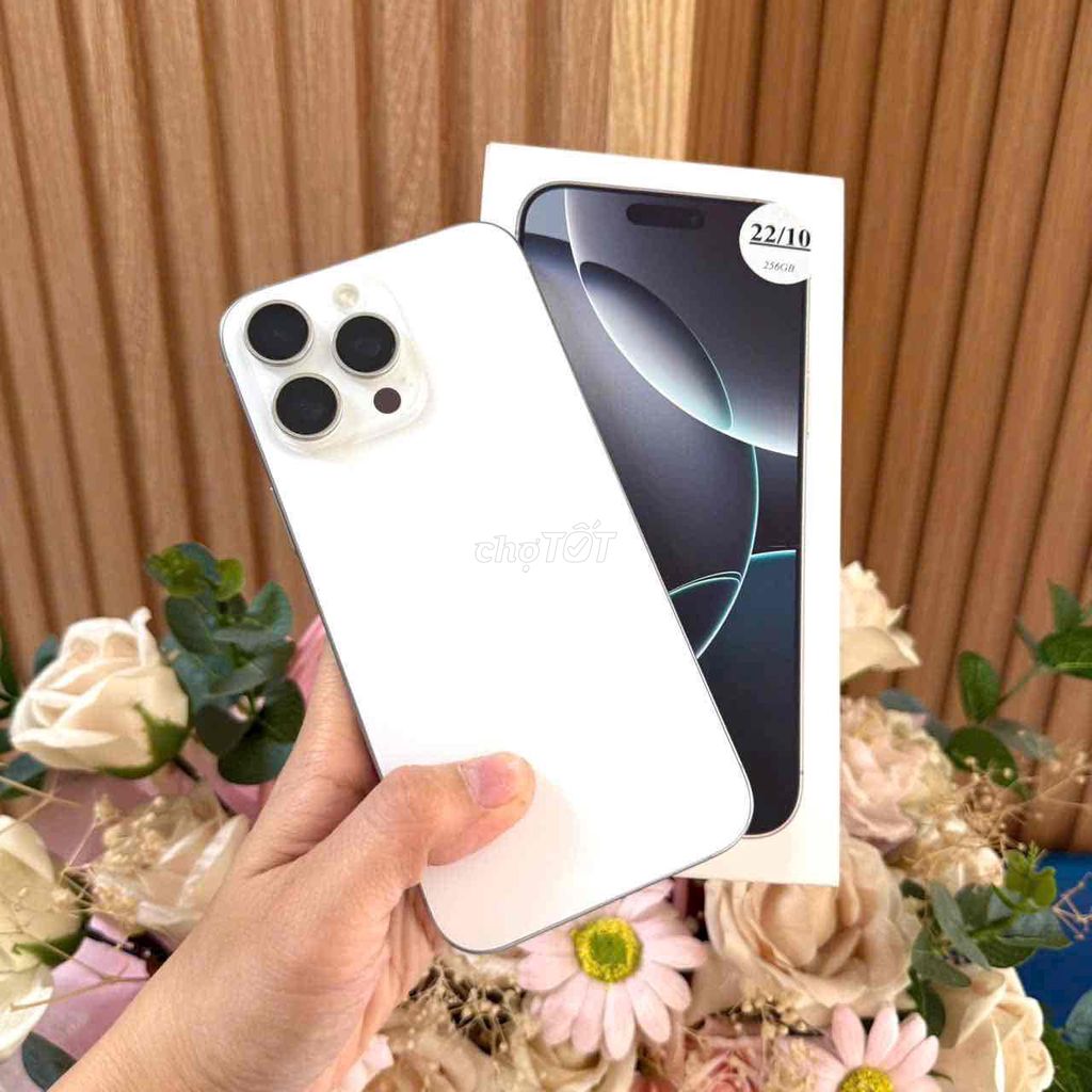 iPhone 16 Pro Max 256GB Trắng Việt Nam!. Mua bán Điện thoại tại Quận Cái Răng Cần Thơ được đăng bởi Vũ Vân Mobile Cần Thơ hình 1