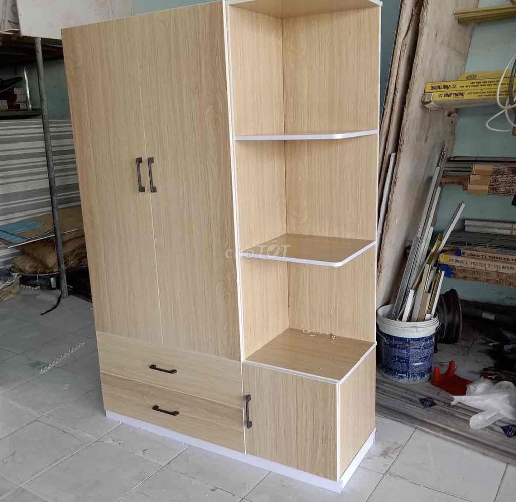 Tủ quần áo gỗ vàng nhạt 1m8x1m25. Mua bán Tủ, kệ gia đình tại Thành phố Thủ Đức Tp Hồ Chí Minh được đăng bởi Hong Le hình 1