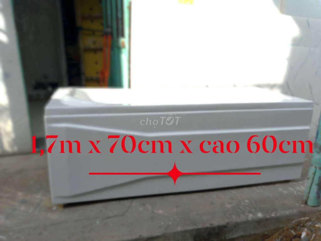 Bồn tắm Euroca Composite Trắng. Mua bán Thiết bị vệ sinh, nhà tắm tại Huyện Nhà Bè Tp Hồ Chí Minh được đăng bởi Tổng Kho Bồn Cầu và TBVS hình 1