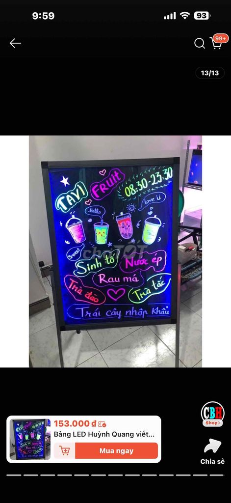 Bảng đèn LED Kim loại Đen. Mua bán Đồ chuyên dụng, Giống nuôi trồng tại Quận 4 Tp Hồ Chí Minh được đăng bởi Thảo hình 1
