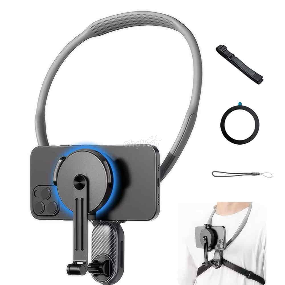 Giá đỡ điện thoại Silicon Xám gắn cổ từ tính. Mua bán Phụ kiện (Màn hình, Chuột...) tại Thành phố Thủ Đức Tp Hồ Chí Minh được đăng bởi kim trần hình 1