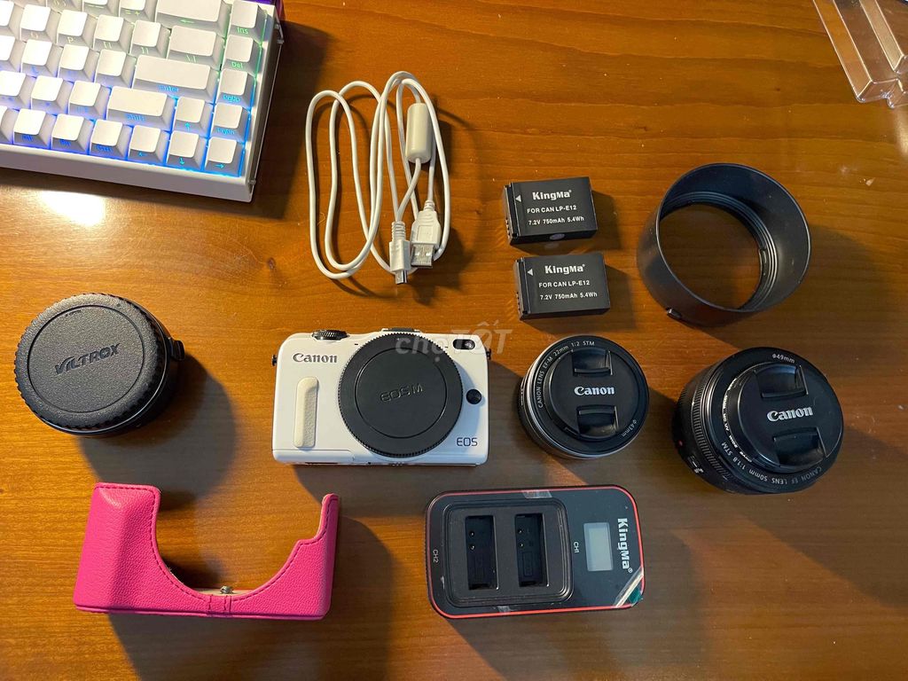 Máy ảnh Canon M2 + Lens 50mm f1.8 và 22mm f2.0. Mua bán Máy ảnh, Máy quay tại Thành phố Vinh Nghệ An được đăng bởi Công hình 1