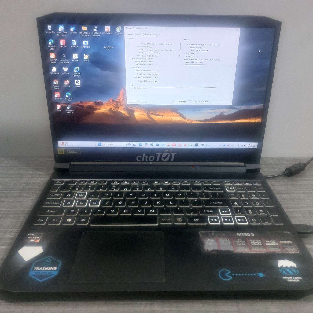 Acer Nitro AN515-45 Ryzen 7 16GB/512GB RTX 3060. Mua bán Laptop tại Quận Gò Vấp Tp Hồ Chí Minh được đăng bởi Long Trần hình 1