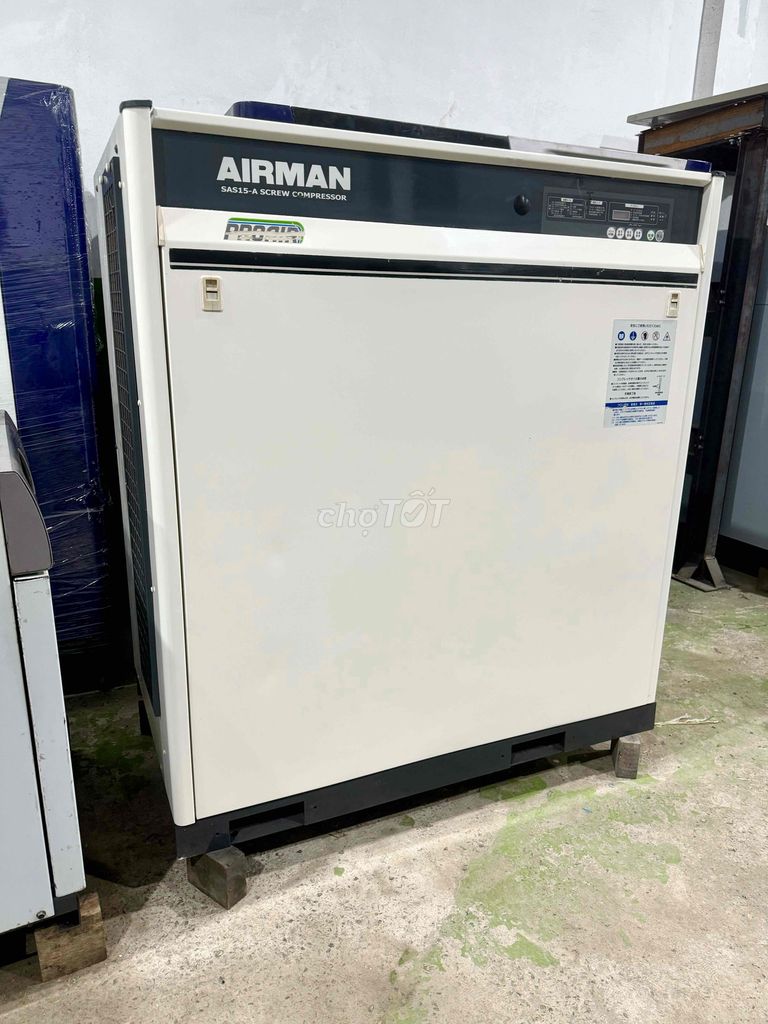 Máy nén khí trục vít Nhật Airman 20hp có sấy khí