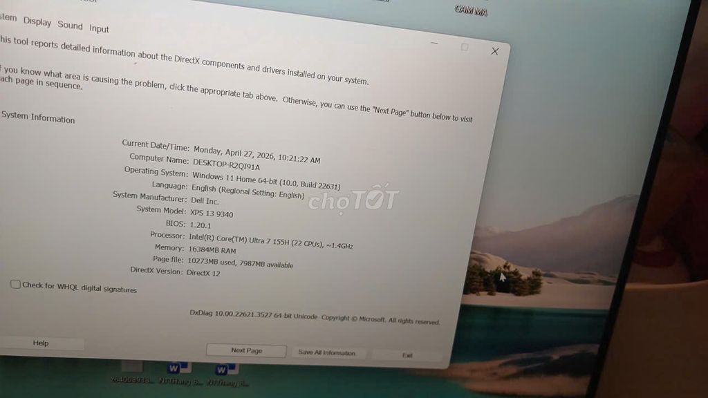 Dell XPS 13 9340 Intel Core Ultra 7 16GB Đen. Mua bán Laptop tại Thành phố Thủ Đức Tp Hồ Chí Minh được đăng bởi Tên chưa cung cấp hình 1