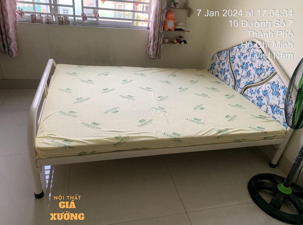 Giường sắt giá rẻ giao tận nơi ráp cho khách ạ. Mua bán Giường, chăn ga gối nệm tại Quận 3 Tp Hồ Chí Minh được đăng bởi Nội Thất Giá Xưởng  hình 1