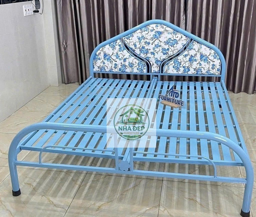 Giường sắt 80x2m. Mua bán Giường, chăn ga gối nệm tại Thành phố Tân An Long An được đăng bởi Xưởng Nội Thất Sài Gòn  hình 1