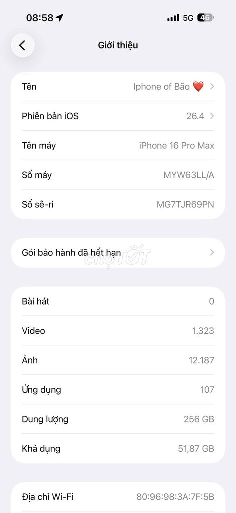 16 pro max ll/a. Mua bán Điện thoại tại Quận Hai Bà Trưng Hà Nội được đăng bởi Thắng Chu hình 1