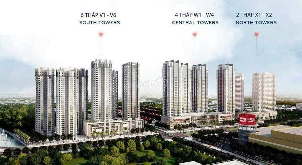 Căn hộ đã có sổ hồng 99m2 - 2PN - 5ty tại Sunrise City, quận 7.