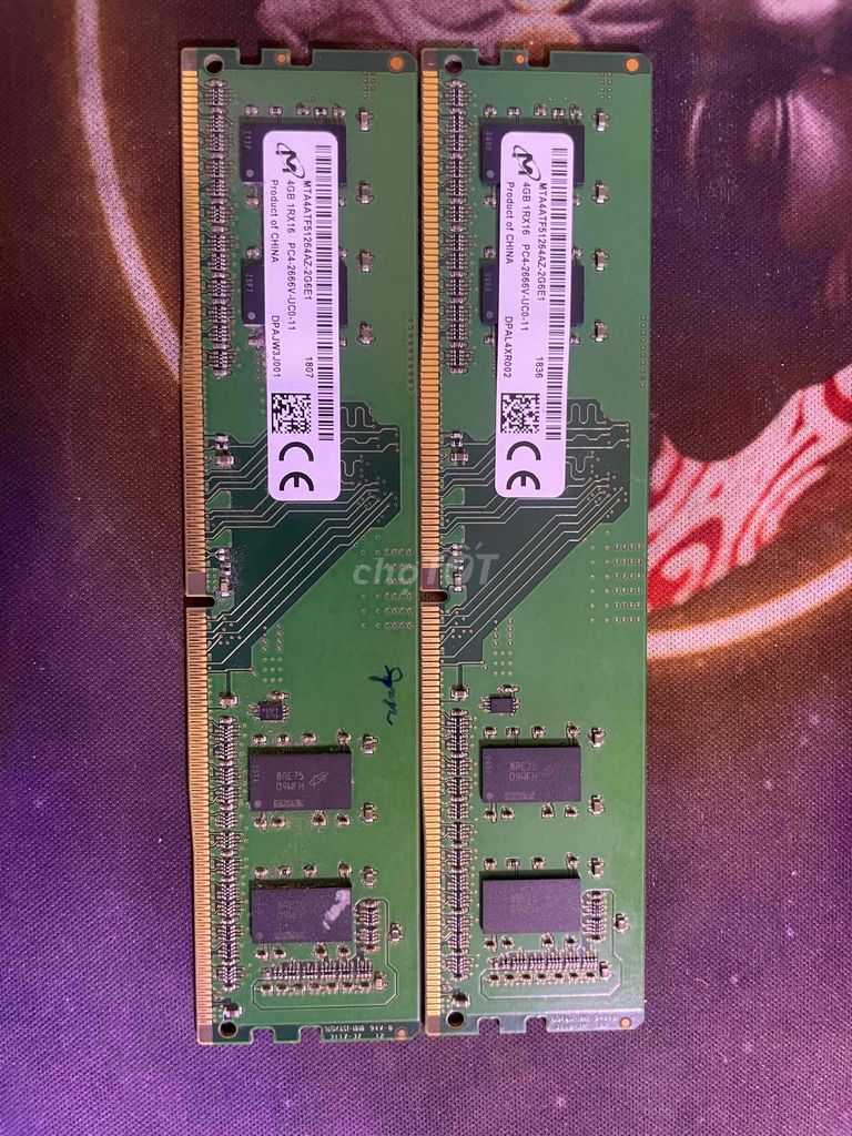 Thanh lý 4 thanh Ram (4g /1. ddr4). Mua bán Linh kiện (RAM, Card...) tại Huyện An Dương Hải Phòng được đăng bởi Lê Nguyên hình 1