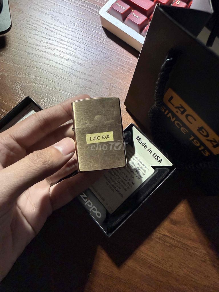 Bật lửa Zippo Camel Vàng đồng. Mua bán Đồ sưu tầm, đồ cổ tại Quận Tân Bình Tp Hồ Chí Minh được đăng bởi Nguyen Hoang hình 1