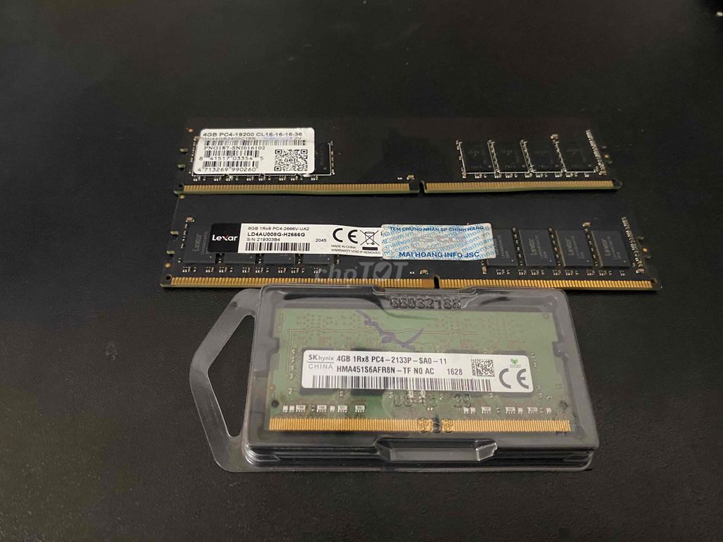 RAM Lexar DDR4 8GB, 4GB pc,laptop. Mua bán Linh kiện (RAM, Card...) tại Quận Ba Đình Hà Nội được đăng bởi Nguyen Truong hình 1
