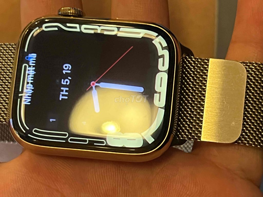 apple watch series 7 thép gold