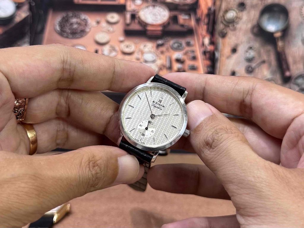 Đồng hồ Edox Thụy Sĩ Kính sapphire. Mua bán Đồng hồ tại Thành phố Long Xuyên An Giang được đăng bởi Độc lạ Đồng hồ Việt Nam hình 1